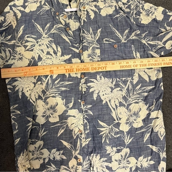 Men’s floral vacation spring break Hawaiian button down shirt Y2K shirt XLarge - Picture 5 of 7
